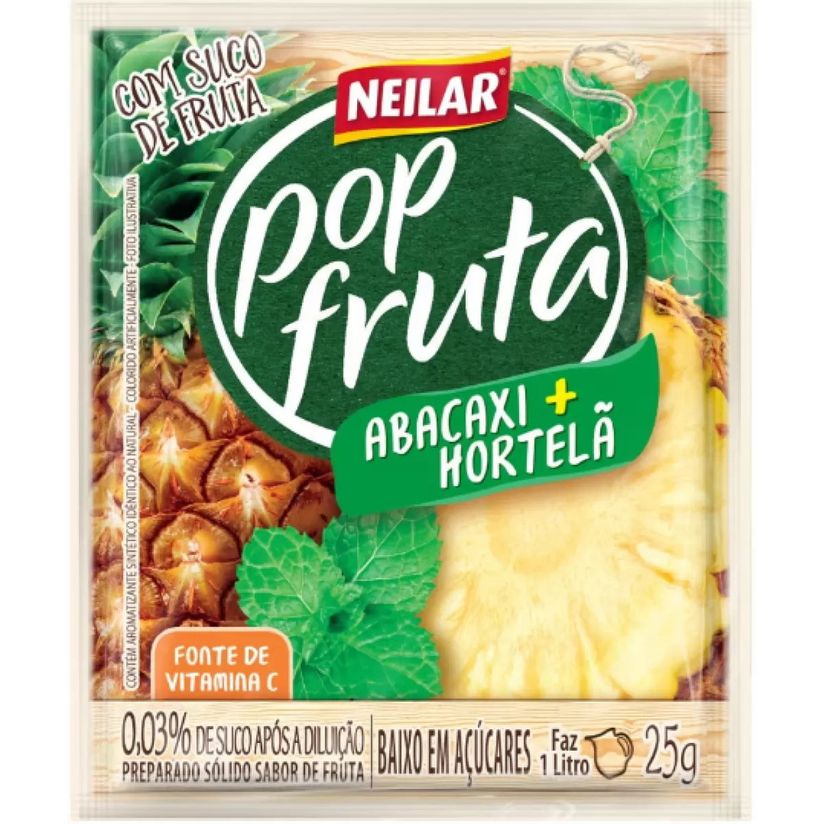 POPO Refresco po Pop Fruta Abac/hortela 25g